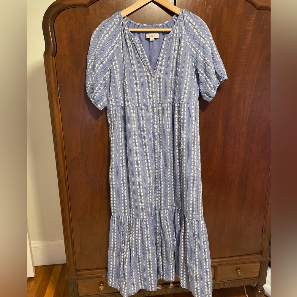 Loft midi mermaid style dress